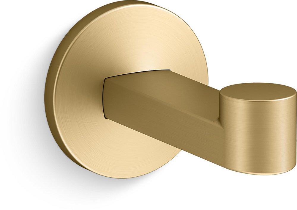 KOHLER Components® 1-Hook Robe Hook in Vibrant® Brushed Moderne Brass