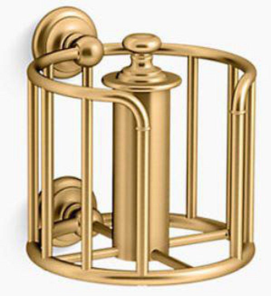 KOHLER Artifacts® Wall Toilet Tissue Holder in Vibrant® Brushed Moderne Brass