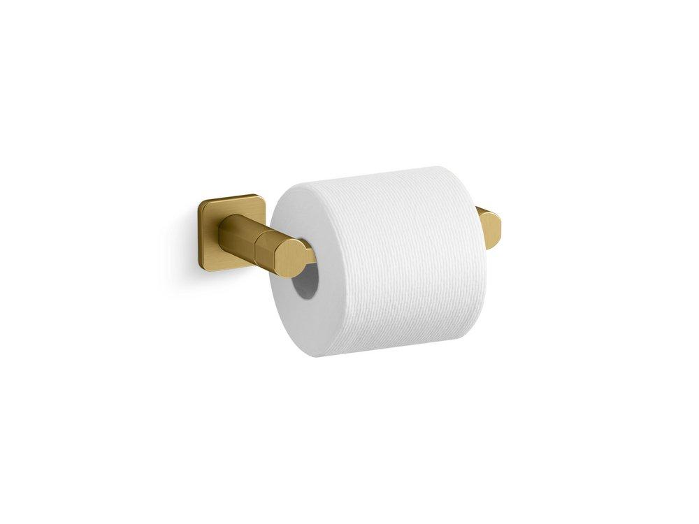 KOHLER Parallel® Wall Toilet Tissue Holder in Vibrant® Brushed Moderne Brass
