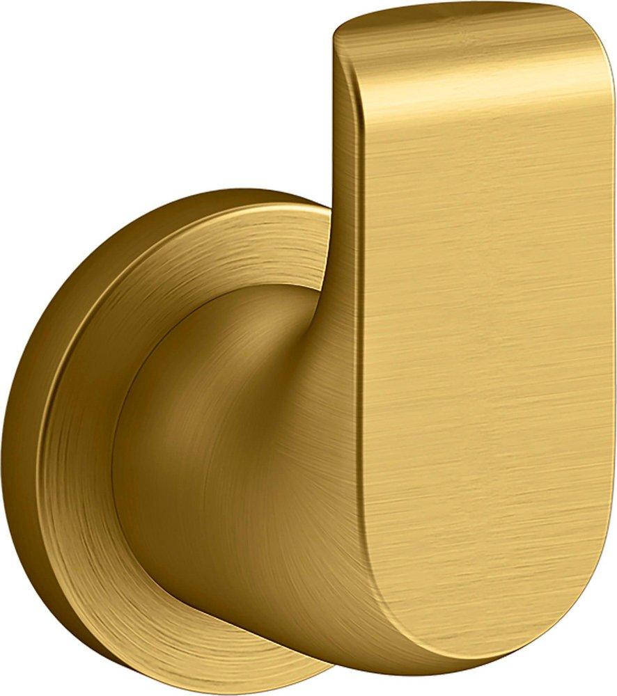 KOHLER Avid® 1-Hook Robe Hook in Vibrant® Brushed Moderne Brass