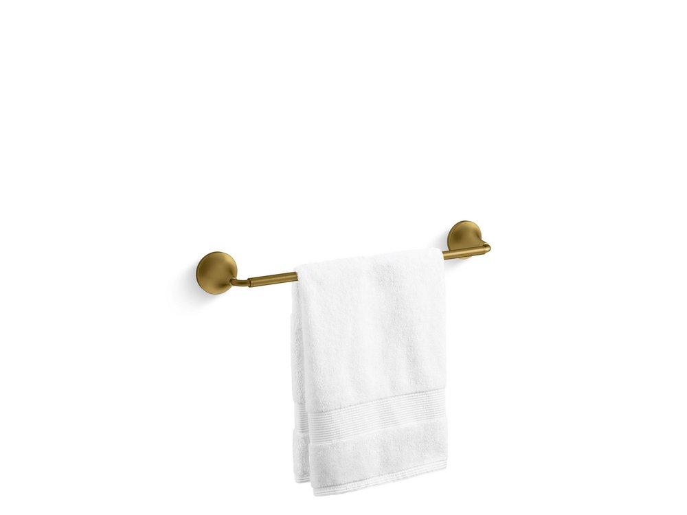 KOHLER Tone™ 18 in. Towel Bar in Vibrant® Brushed Moderne Brass