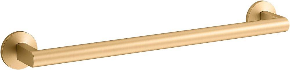 KOHLER Components® 18 in. Towel Bar in Vibrant Brushed Moderne Brass