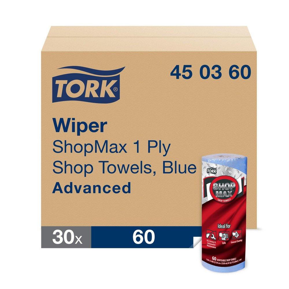Tork ShopMax Tork Shopmax Twl 1-Ply Blue 30/Ca