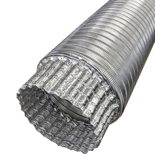 3 in. x 8 ft. Silver Uninsulated Flexible Air Duct
