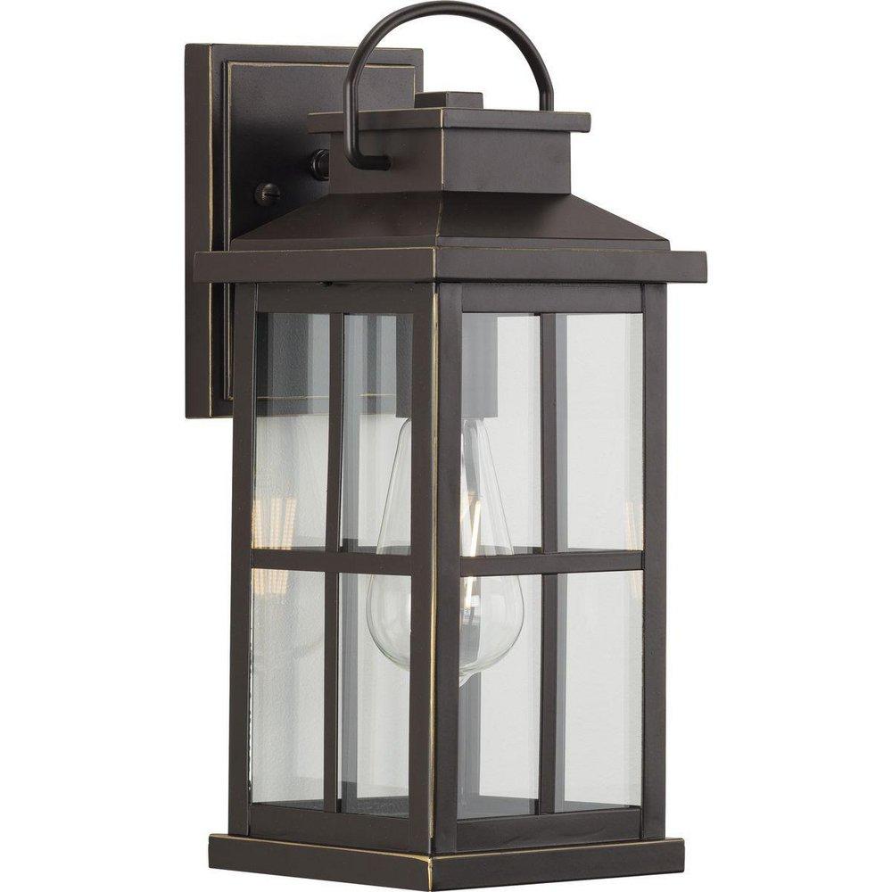 Progress Lighting Williamston 1-Light 100W 14 in. Outdoor Wall Sconce in Antique Bronze
