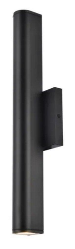 Elegant Lighting Raine 8W 2-Light 17-3/8 in. Outdoor Wall Sconce in Black
