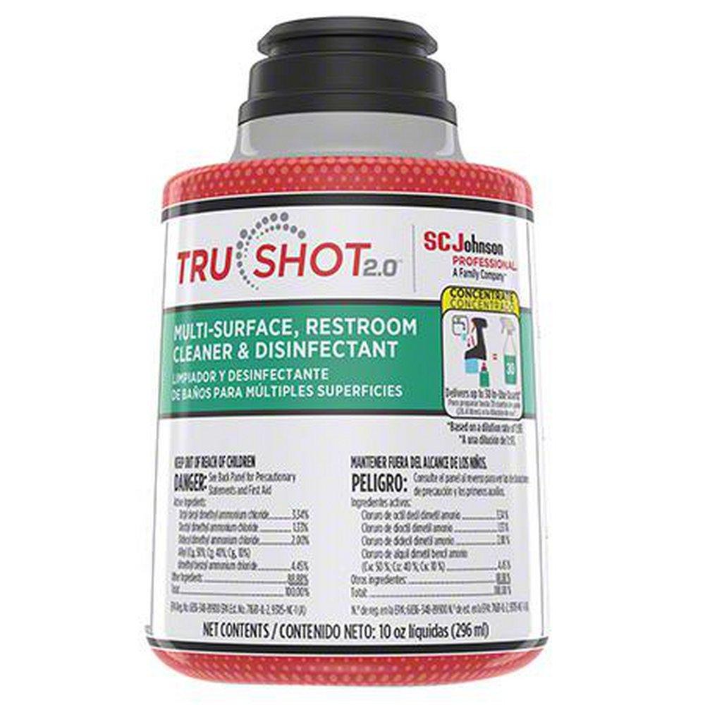 SC Johnson Professional® TruShot™ 10 oz Multi-Surface, Restroom Cleaner & Disinfectant Concentrate (Case of 4)