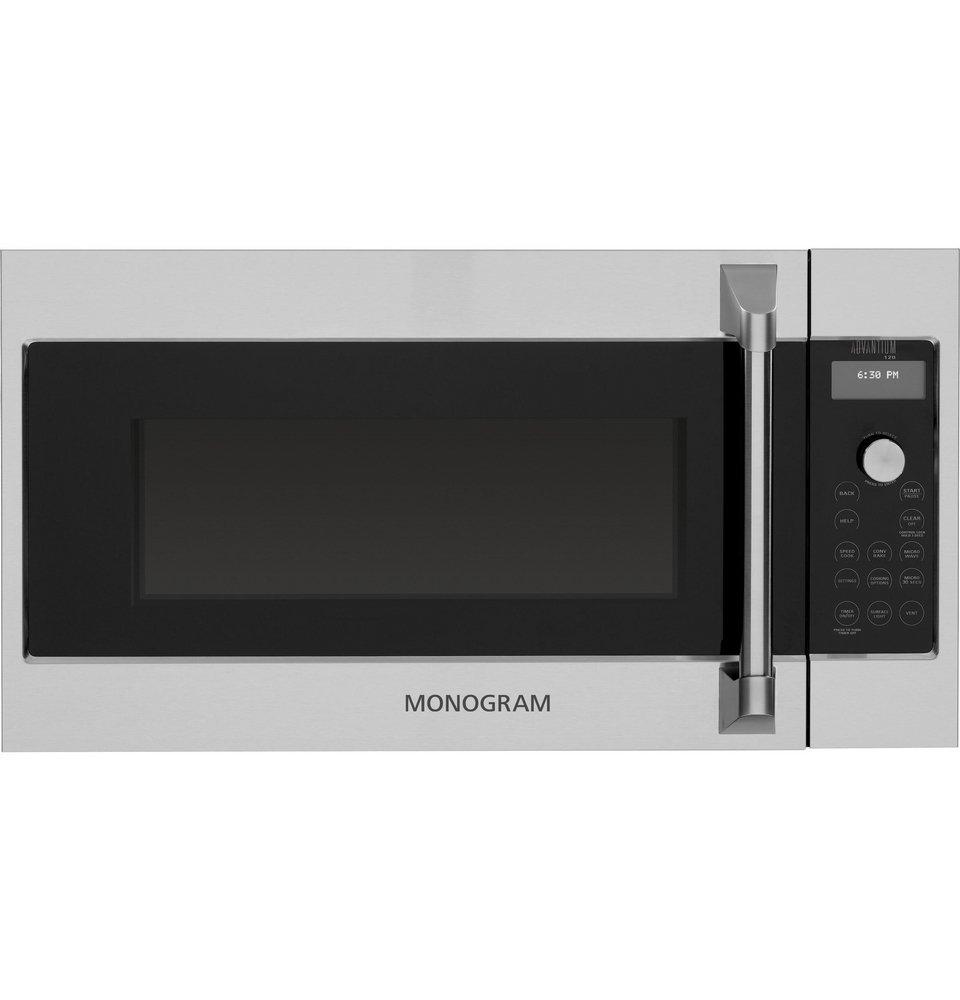 Monogram® Advantium® 1800W 1.7 cu. ft. Vent Recirculating Over the Range Microwave in Stainless Steel