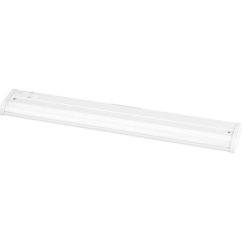 Progress Lighting Hide-A-Lite 24 in. 8.5W 1-Light Integrated LED Under Cabinet Lighting in Satin White