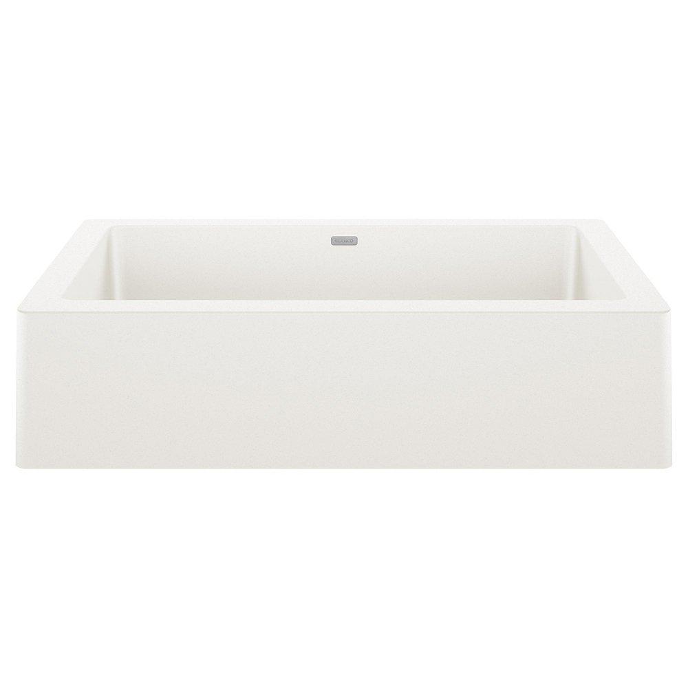 BLANCO Vintera 30 in. Farmhouse Silgranit Single Bowl Kitchen Sink in White