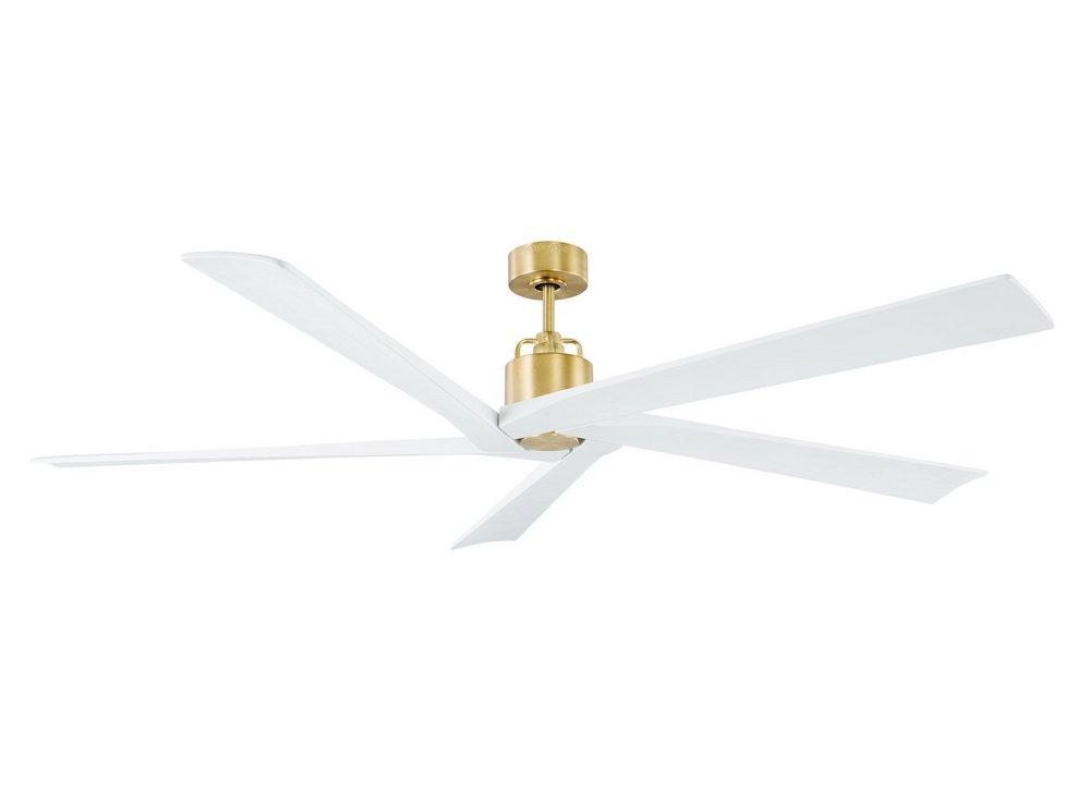Visual Comfort & Co. Fan Aspen 70 70 in. 5-Blade Indoor Ceiling Fan in Burnished Brass