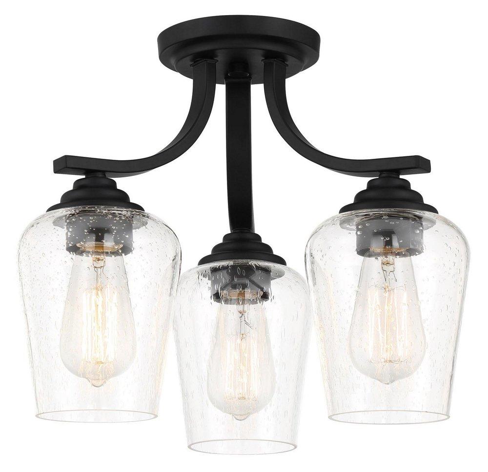 Minka Lavery Shyloh 3-Light Semi-Flush Mount Ceiling Fixture