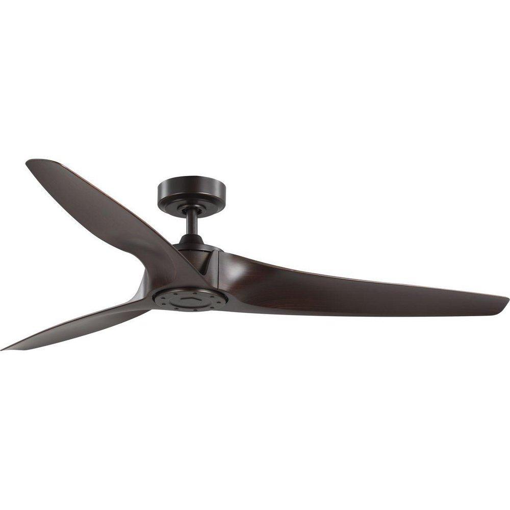 Progress Lighting Manvel 60 in. 3-Blade Indoor/Outdoor DC Motor Transitional Ceiling Fan in Antique Bronze