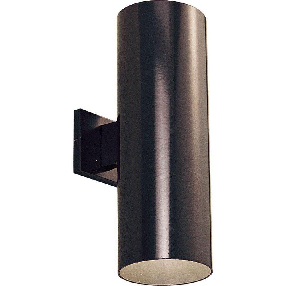 Progress Lighting Cylinder 2-Light 250W 6 in. Outdoor Up/Down Wall Cylinder Wall Sconce in Antique Bronze