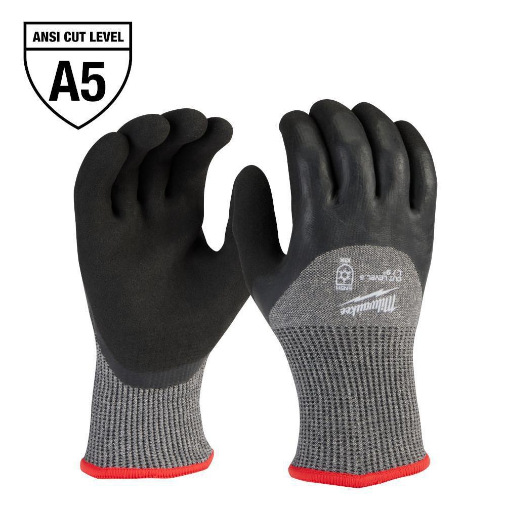 Size L Rubber Dipped and Winter Glove