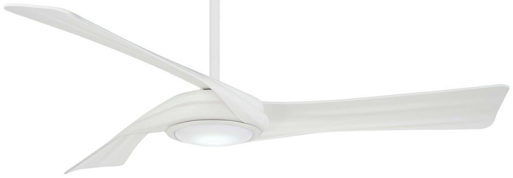 Minka Aire Curl 60 in. 3-Blade Ceiling Fan in Flat White