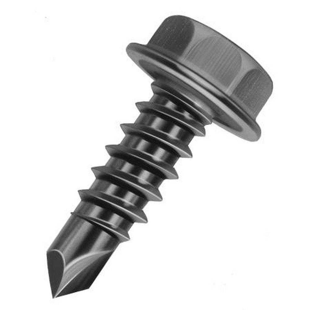 Malco Bit-Tip® 10 mm x 3/4 in. Hex Washer Head Self-Drilling & Tapping Screw (Pack of 500)
