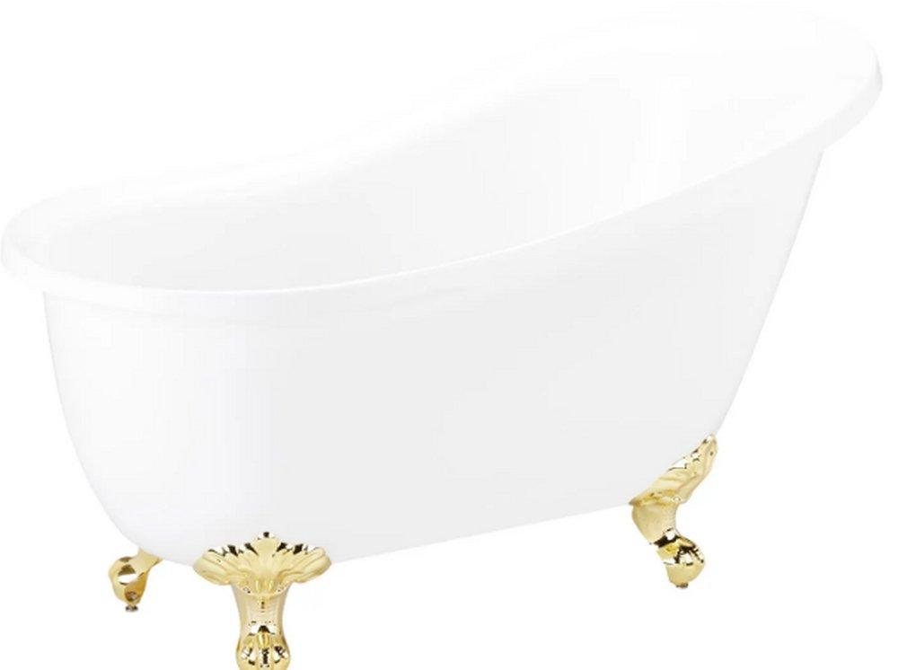 Signature Hardware Ultra 61-1/2 x 29-3/4 in. Freestanding Clawfoot Bathtub with Universal Drain in White - Less Drain Assembly