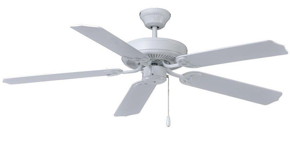 RP Lighting Desert Moon 52 in. 5-Blade Indoor Ceiling Fan in White/White
