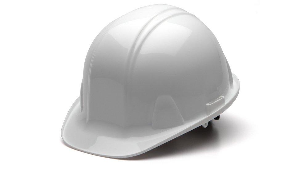Type 1 Class E, Size 6.5-8, Cap Style Hard Hat, White