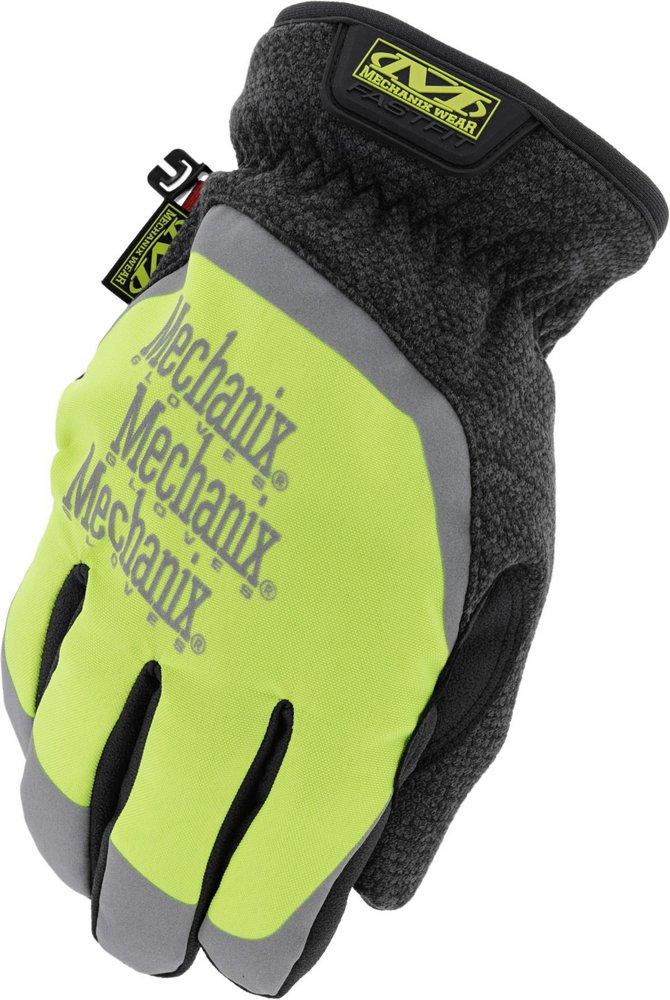 Mechanix Wear ColdWork™ Size L Plastic Palm, Synthetic Fiber and Synthetic Leather Reusable Cut Resistant Winter Gloves in Black and Hi-Viz Yellow