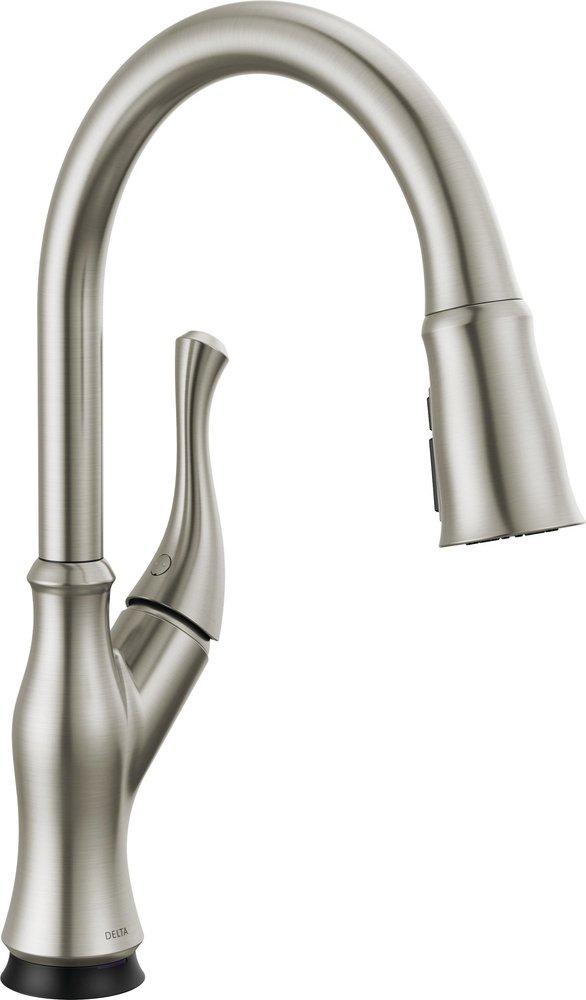 Delta Faucet Ophelia™ Single Handle Pull Down Kitchen Faucet with Touch Activation in SpotShield® Stainless