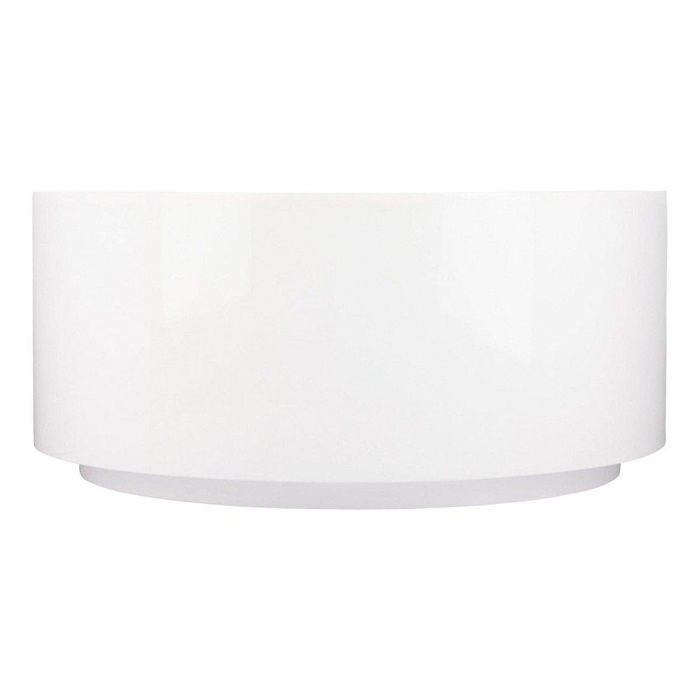 Signature Hardware Dempsey 55 in. Freestanding Bathtub with Center Drain in White