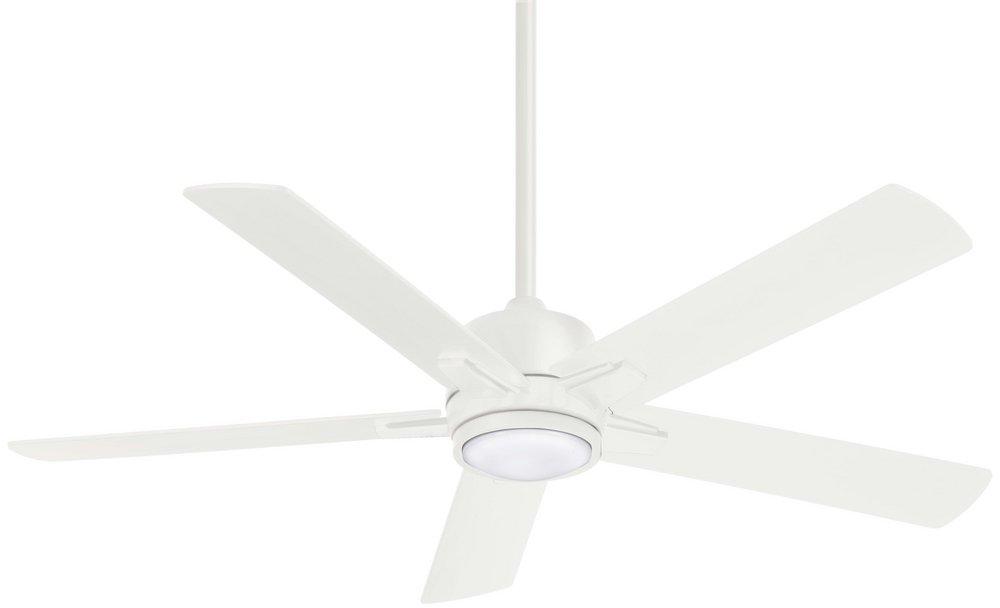 Minka Aire Stout 54 in. 5-Blade Ceiling Fan in Flat White