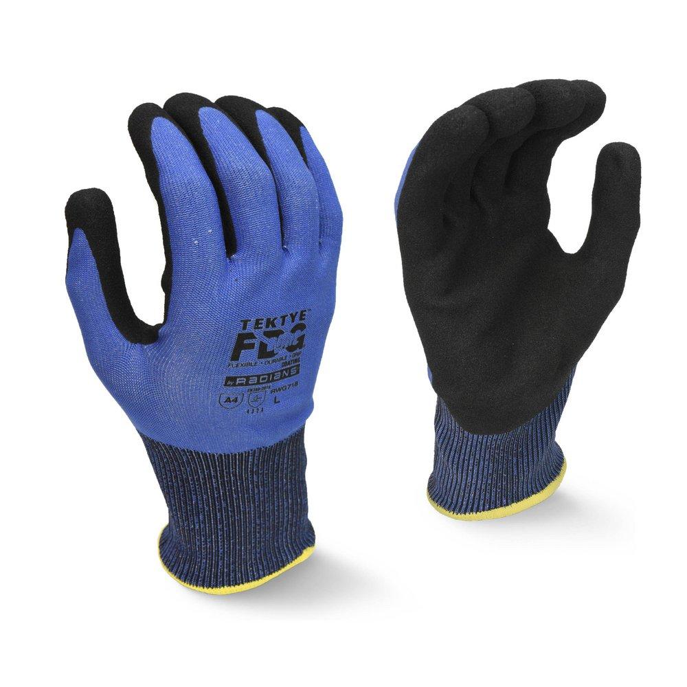 Radians TEKTYE™ 18G Touchscreen Cut Level A4 FDG Palm Coated Gloves, L