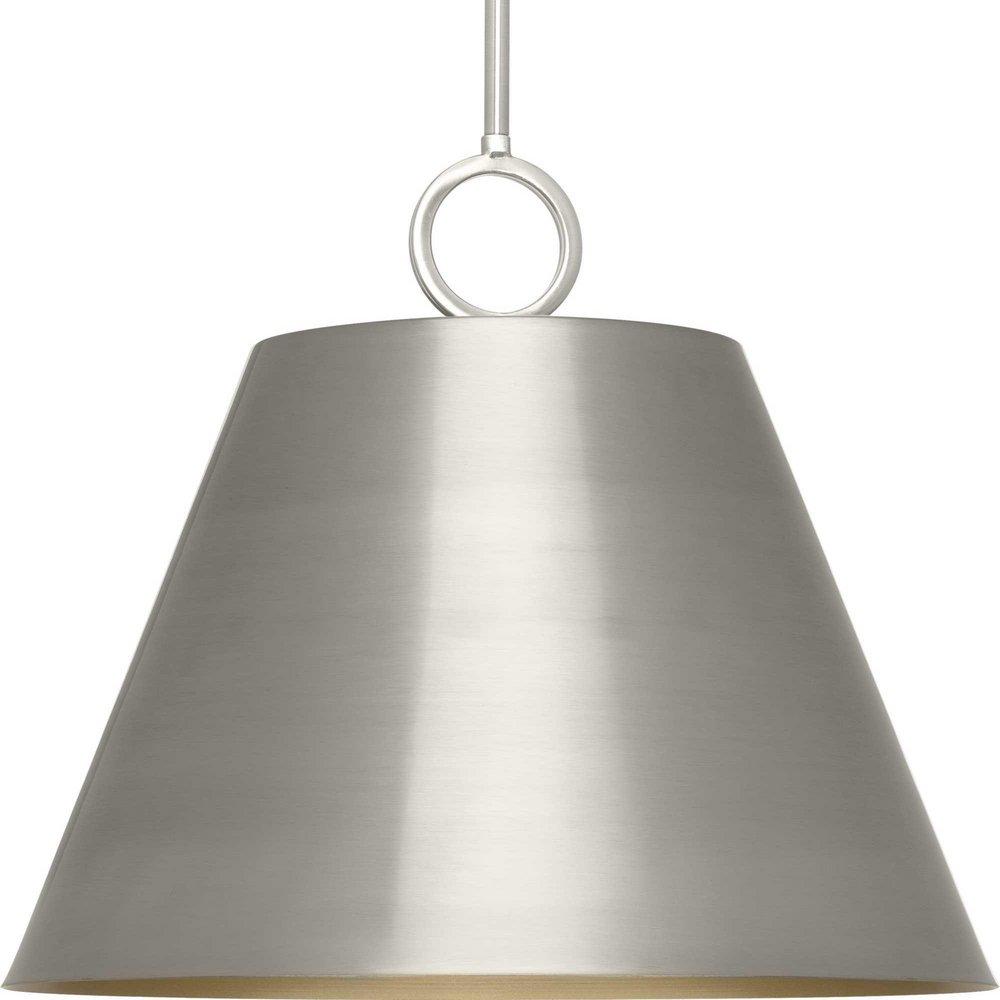 Progress Lighting Parkhurst 60W 3-Light Medium E-26 Incandescent Pendant Light in Brushed Nickel