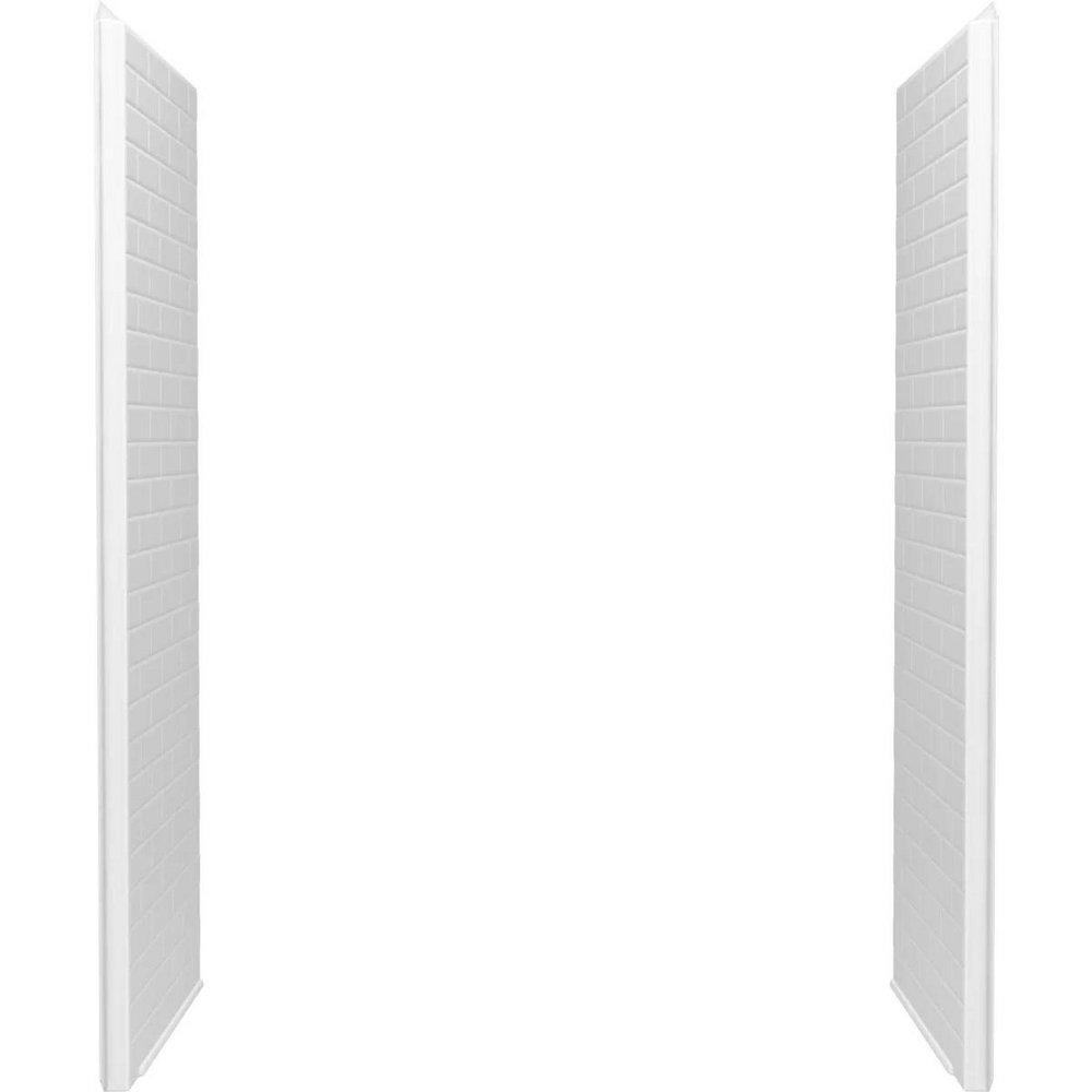 Sterling Traverse® 30 x 72-1/4 in. Shower End Wall Set in White