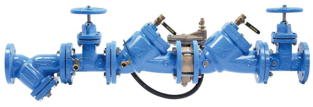 Watts Series LF909-FS 3 in. Cast Iron Flanged Reduced Pressure Zone Assembly