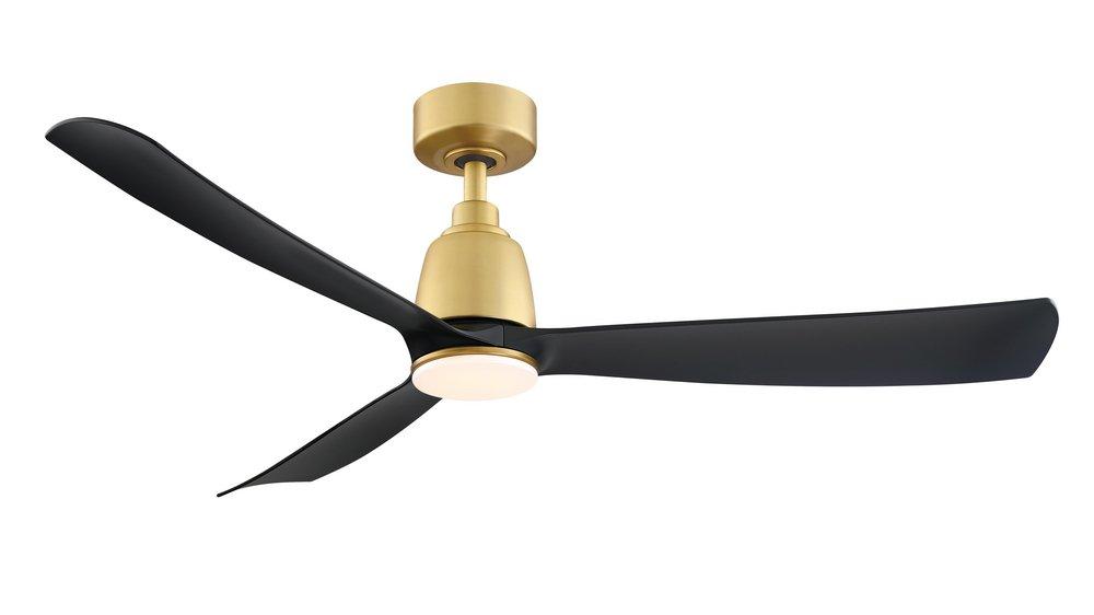 Fanimation Kute 52™ 52 in. 3-Blade Indoor or Outdoor Ceiling Fan in Brushed Satin Brass