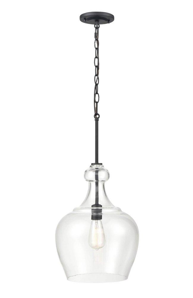 Millennium Lighting Corra 1-Light Pendant Light in Matte Black