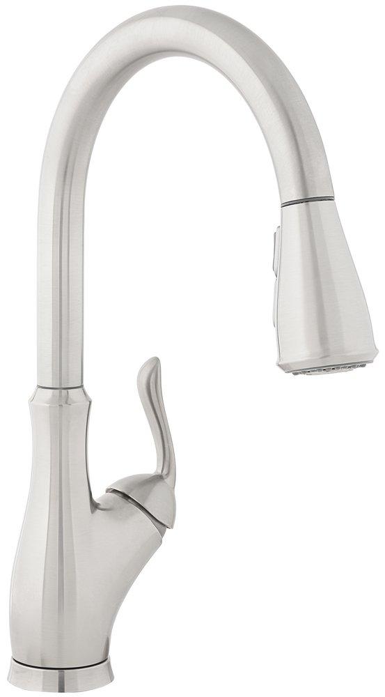 PROFLO® Roystone Single Handle Pull Down Kitchen Faucet in Brushed Nickel