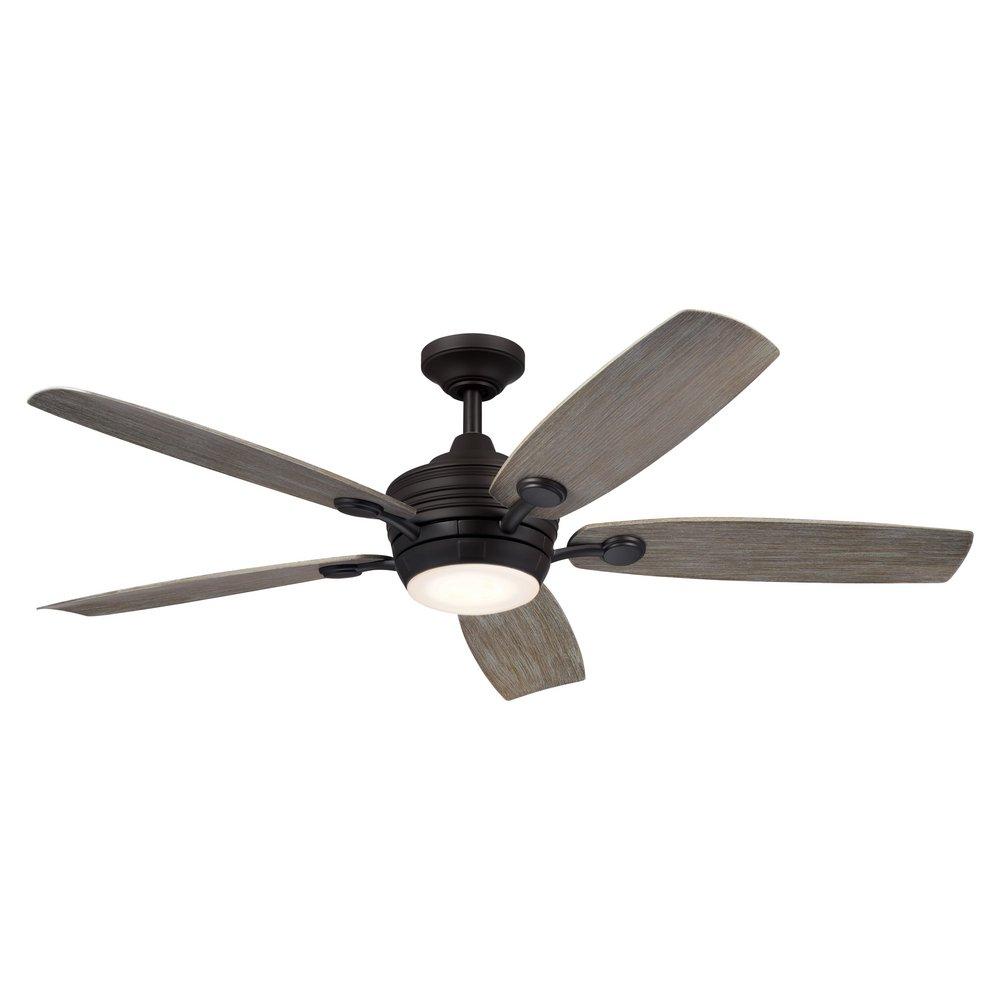 Kichler Lighting Tranquil 56 in. 5-Blade Indoor or Outdoor Ceiling Fan in Olde Bronze