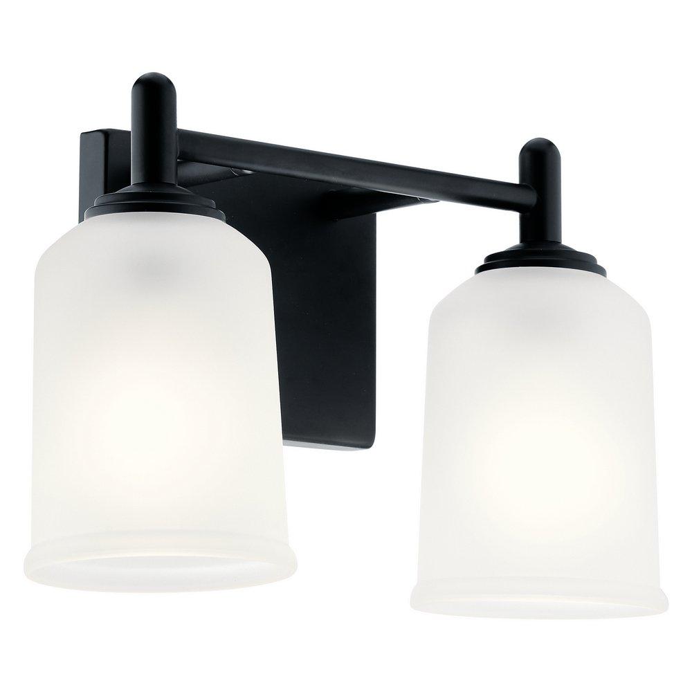 Kichler Lighting Shailene 100W 2-Light Medium E-26 Vanity Fixture in Black