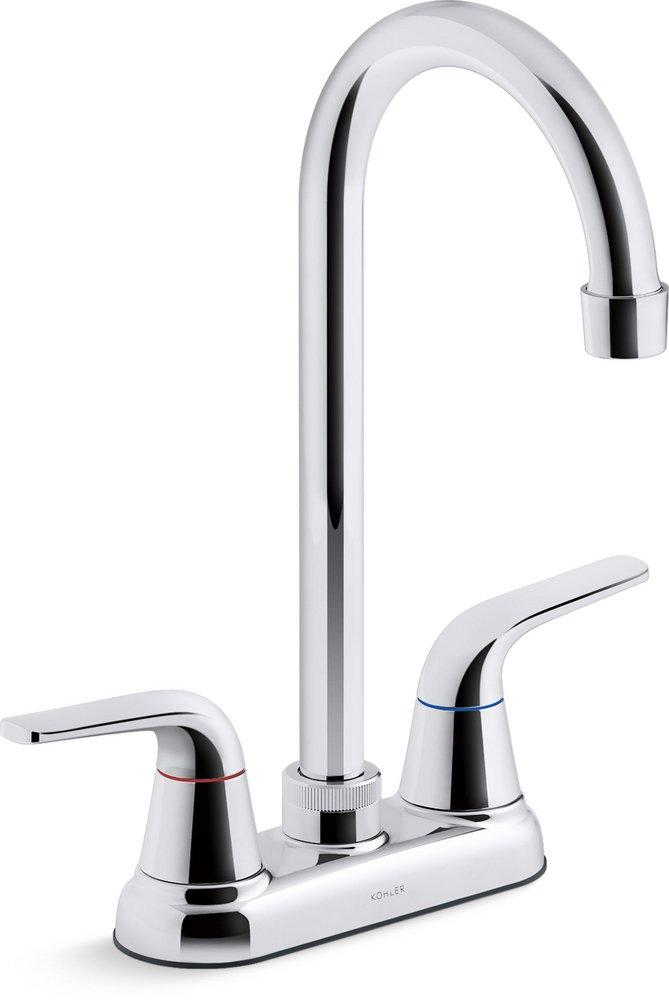 KOHLER Jolt® Two Handle Bar Faucet in Polished Chrome