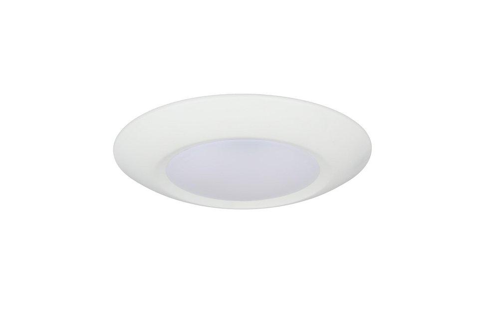 7 in. LED Flush Mount Ceiling Disk in White with Adjustable Color Temperature