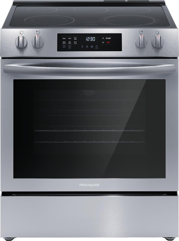 30 x 26 x 35-3/8 in. 5.3 cu. ft. Electric Freestanding Range in Stainless Steel