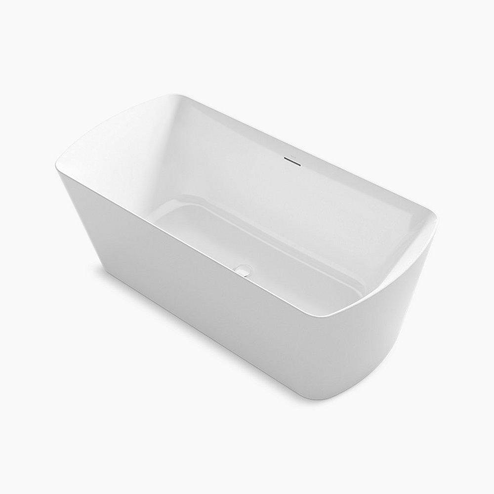 KOHLER Irvine™ 66-7/8 x 31-7/16 in. Freestanding Bathtub Center Drain in White
