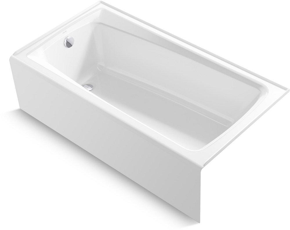 KOHLER Irvine™ 60 in. x 32 in. Soaker Alcove Bathtub Left Drain in White