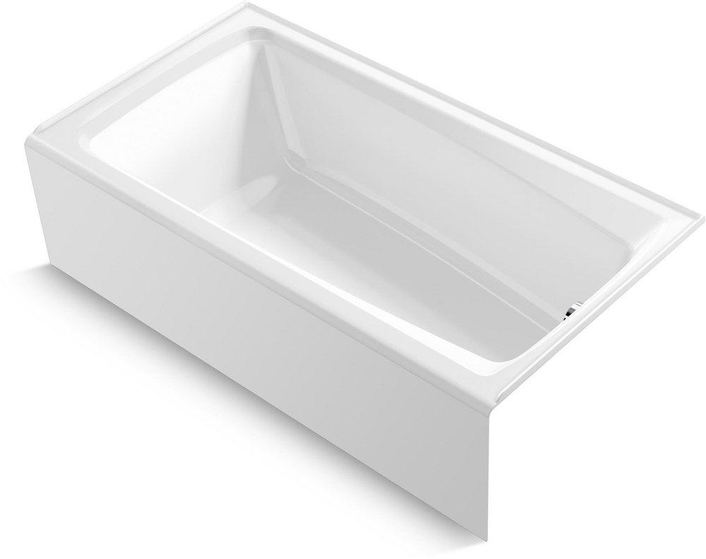 KOHLER Irvine™ 60 x 32 in. Soaker Alcove Bathtub Right Drain in White