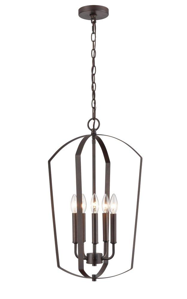 Millennium Lighting Ivey Lake 5-Light Pendant Light in Rubbed Bronze