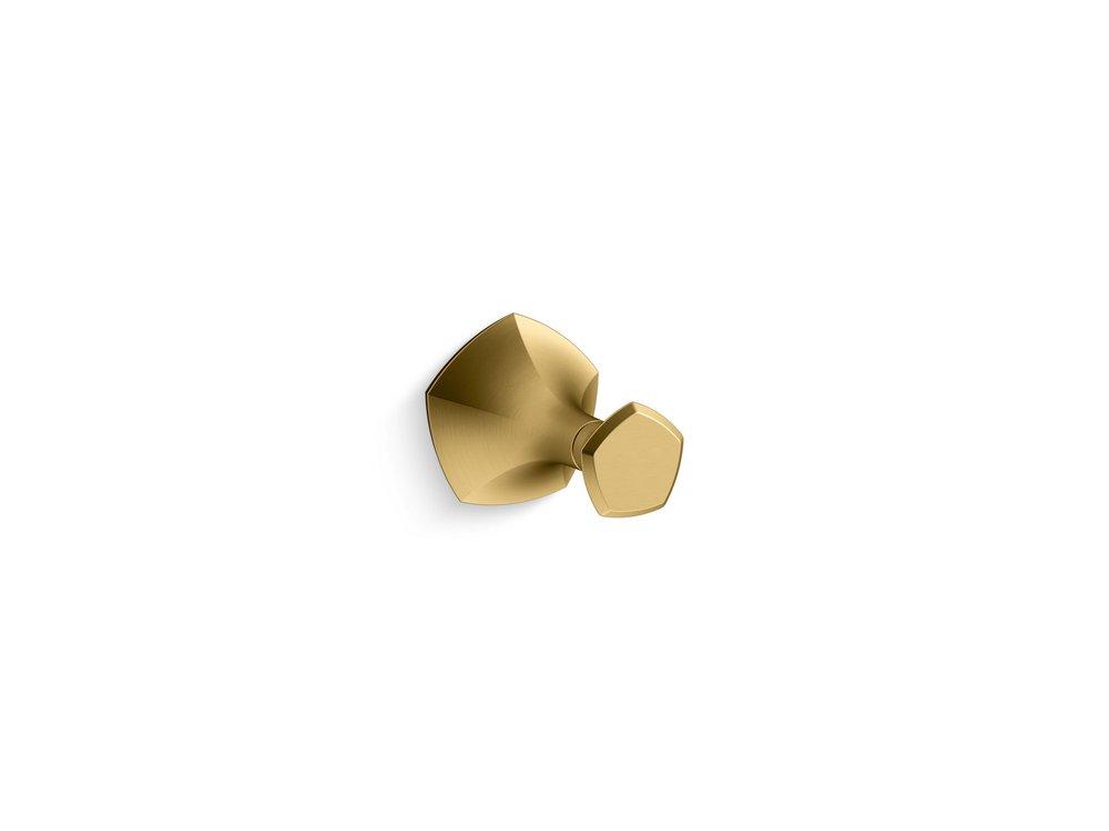 KOHLER Occasion™ 1-Hook Robe Hook in Vibrant® Brushed Moderne Brass