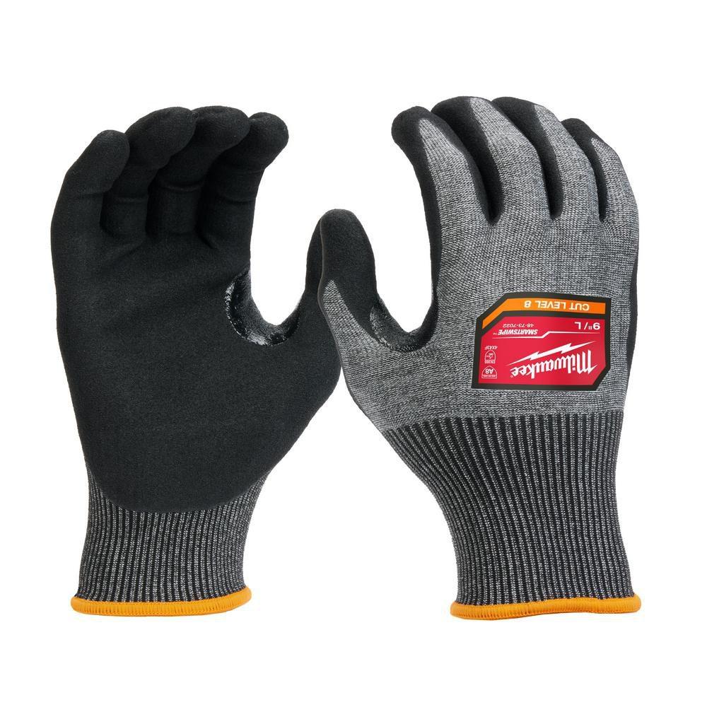 Size L Plastic Dipped Gloves