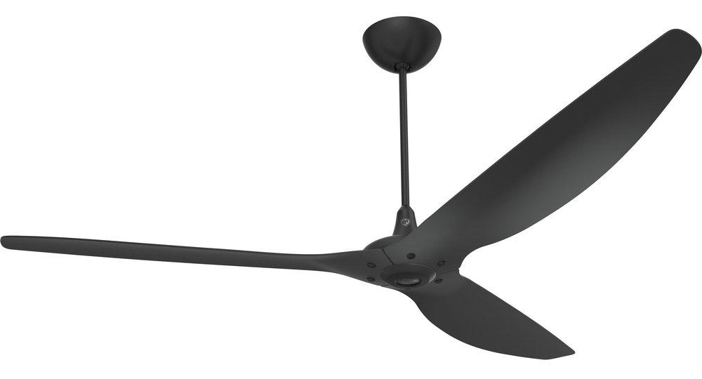 Big Ass Fans Haiku 52in. Smart Ceiling Fan with Uplight (Extra WhisperWind) & Remote in Natural Bamboo / Black Hardware