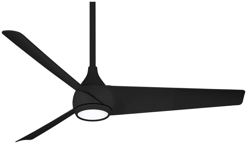 Minka Aire Twist 52 in. 3-Blade Indoor Ceiling Fan in Coal
