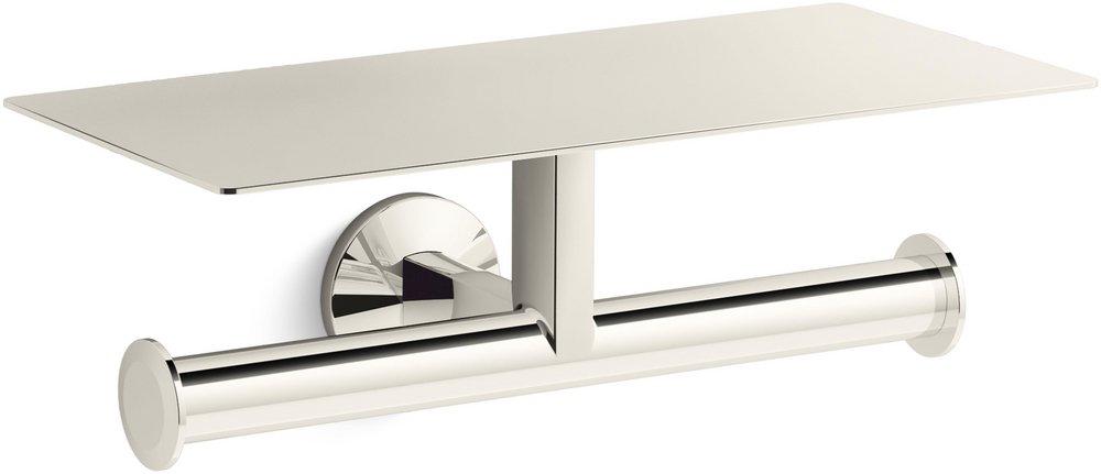 KOHLER Components® Wall Mount Toilet Tissue Holder in Vibrant® Polished Nickel