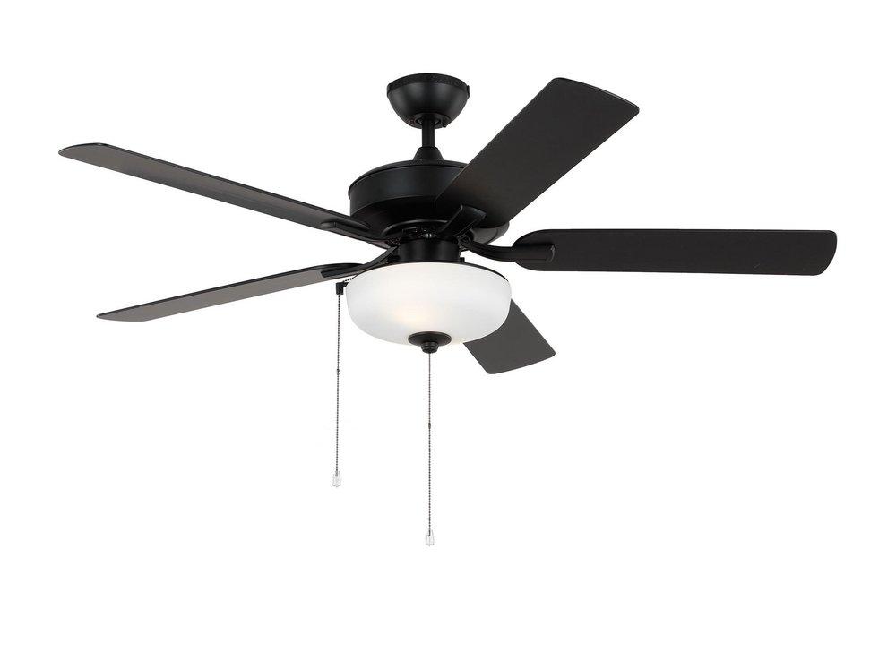 Visual Comfort & Co. Generation Lighting Linden 52 in. 5-Blade Indoor or Outdoor Ceiling Fan in Midnight Black